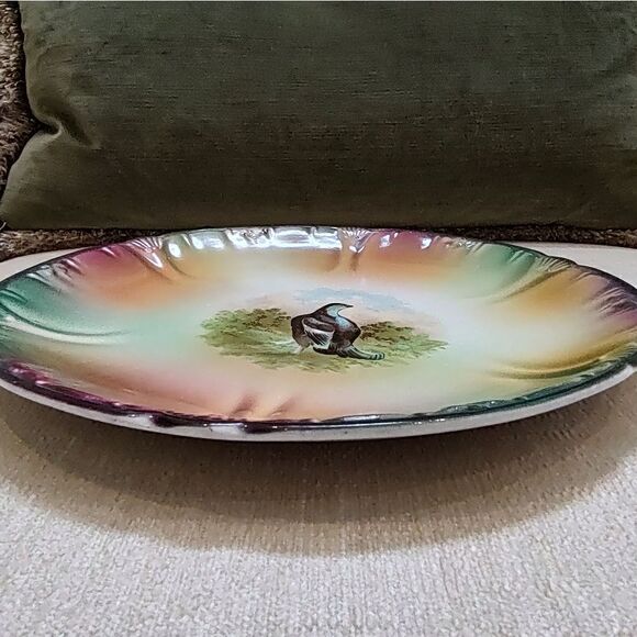 Rare Antique Franz Anton Mehlem Hand Painted Gamebird Plate Circa 1890-1900 - Picture 6 of 9